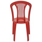 Cadeira Atlântida Economy Sem Braços Vermelha Tramontina