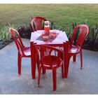 Cadeira Atlântida Economy Sem Braços Vermelha Tramontina