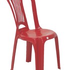 Cadeira Atlântida Economy Sem Braços Vermelha Tramontina