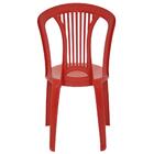 Cadeira Atlântida Economy Sem Braços Vermelha Tramontina