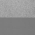 Cadeira Aurora Linho Cinza Couro Cinza Metal Preto