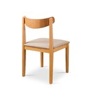 Cadeira Aurora Sala De Jantar Mel Linho Bege/nature