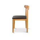Cadeira Aurora Sala De Jantar Mel Linho Preto/nature