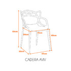 Cadeira Aviv Estrutura Em Polipropileno Fratini