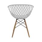 Cadeira Ayla Branca E Madeira