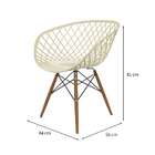 Cadeira Ayla Fendi E Madeira