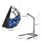 Cadeira Balanço Ninho Suspenso com Suporte e Almofada Imperme