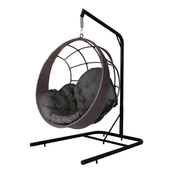 Cadeira Balanço Ninho Suspenso com Suporte e Almofada Imperme