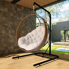 Cadeira Balanço Ninho Suspenso Com Suporte E Almofada Imperme