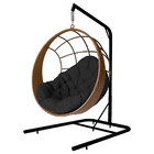 Cadeira Balanço Ninho Suspenso Com Suporte E Almofada Imperme