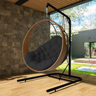 Cadeira Balanço Ninho Suspenso Com Suporte E Almofada Imperme