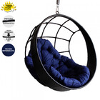 Cadeira Balanço Ninho Suspenso de Fibra com Almofada Impermeá
