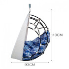 Cadeira Balanço Ninho Suspenso De Fibra Com Almofada Impermeá