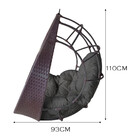 Cadeira Balanço Ninho Suspenso De Fibra Com Almofada Impermeá