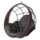 Cadeira Balanço Ninho Suspenso De Fibra Com Almofada Impermeá