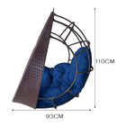 Cadeira Balanço Ninho Suspenso de Fibra com Almofada Impermeá