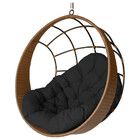 Cadeira Balanço Ninho Suspenso De Fibra Com Almofada Impermeá