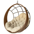 Cadeira Balanço Ninho Suspenso De Fibra Com Almofada Impermeá