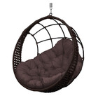 Cadeira Balanço Ninho Suspenso Em Corda Náutica Luxo