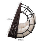 Cadeira Balanço Ninho Suspenso Em Corda Náutica Luxo