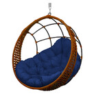 Cadeira Balanço Ninho Suspenso Em Corda Náutica Luxo