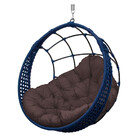 Cadeira Balanço Ninho Suspenso Em Corda Náutica Luxo