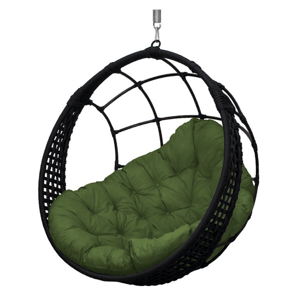 Cadeira Balanço Ninho Suspenso Em Corda Náutica Luxo
