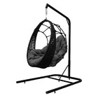 Cadeira Balanço Ninho Suspenso em Corda Náutica Luxo com Supo