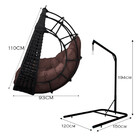 Cadeira Balanço Ninho Suspenso Em Corda Náutica Luxo Com Supo