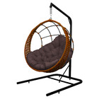 Cadeira Balanço Ninho Suspenso Em Corda Náutica Luxo Com Supo