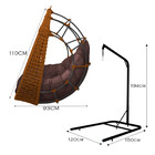 Cadeira Balanço Ninho Suspenso Em Corda Náutica Luxo Com Supo