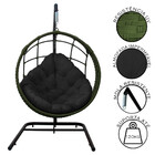 Cadeira Balanço Ninho Suspenso Em Corda Náutica Luxo Com Supo