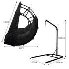 Cadeira Balanço Ninho Suspenso Em Corda Náutica Luxo Com Supo