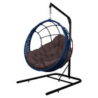 Cadeira Balanço Ninho Suspenso Em Corda Náutica Luxo Com Supo