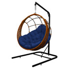 Cadeira Balanço Ninho Suspenso Em Corda Náutica Luxo Com Supo