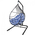 Cadeira Balanço Ninho Suspenso Gota Com Suporte E Almofada Im