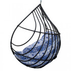 Cadeira Balanço Ninho Suspenso Gota De Fibra Com Almofada Imp