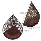 Cadeira Balanço Ninho Suspenso Gota Tramado Com Almofada Impe