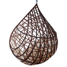 Cadeira Balanço Ninho Suspenso Gota Tramado Com Almofada Impe