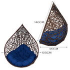 Cadeira Balanço Ninho Suspenso Gota Tramado Com Almofada Impe