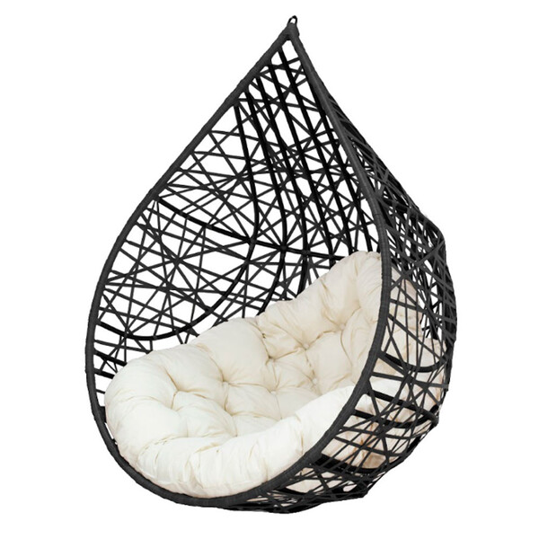 Cadeira Balanço Ninho Suspenso Gota Tramado Com Almofada Impe