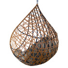 Cadeira Balanço Ninho Suspenso Gota Tramado Com Almofada Impe