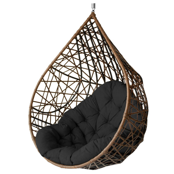 Cadeira Balanço Ninho Suspenso Gota Tramado Com Almofada Impe