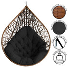 Cadeira Balanço Ninho Suspenso Gota Tramado Com Almofada Impe