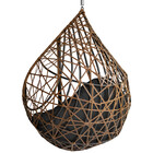 Cadeira Balanço Ninho Suspenso Gota Tramado Com Almofada Impe