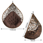 Cadeira Balanço Ninho Suspenso Gota Tramado Com Almofada Impe