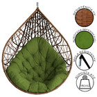 Cadeira Balanço Ninho Suspenso Gota Tramado Com Almofada Impe