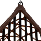 Cadeira Balanço Ninho Suspenso Gota Tramado Com Suporte E Alm