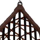 Cadeira Balanço Ninho Suspenso Gota Tramado Com Suporte E Alm