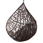 Cadeira Balanço Ninho Suspenso Gota Tramado Com Suporte E Alm